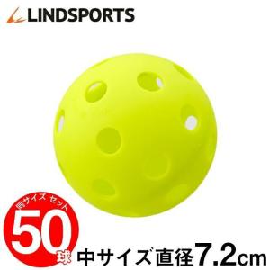 野球 バッティング練習 ボール 穴あき 中サイズ 50球セット