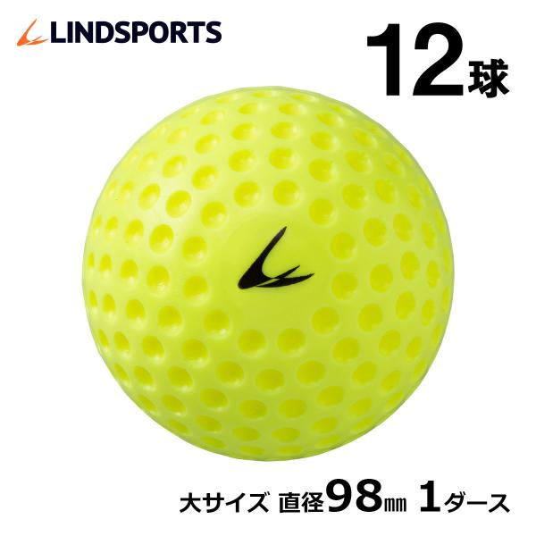 ディンプルボール(大) ソフトタイプ 1ダース(12球入) トレーニングボール 練習用 LINDSP...