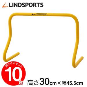 ハードル ミニハードル 陸上 プラスチック製 トレーニング用 30cm 10台セット LINDSPORTS リンドスポーツ