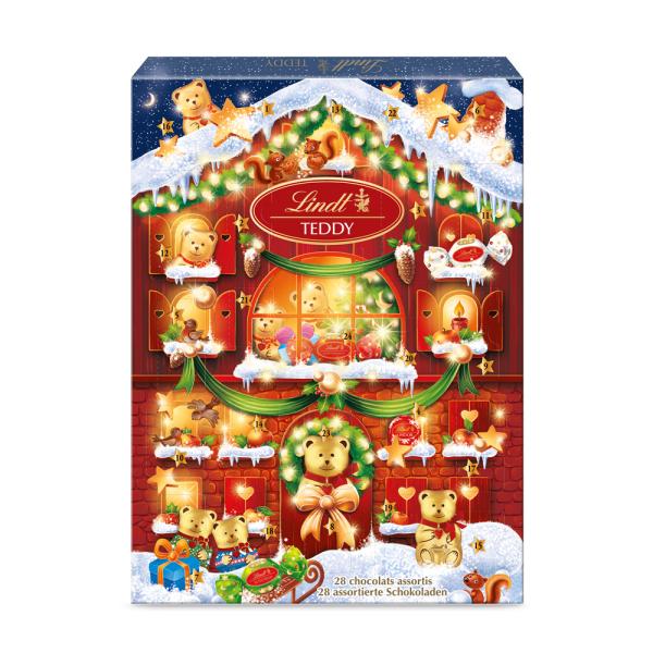 リンツ Lindt チョコレート リンツテディ ハウス アドベントカレンダー 170g