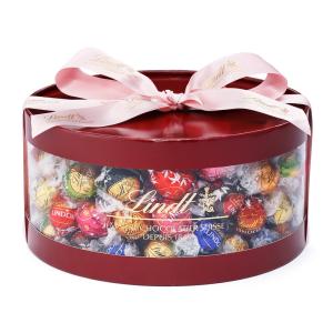 バレンタイン ギフト リンツ 公式 Lindt チョコレート バレンタイン リンドールギフトボックス 100個入 クラシックレッド