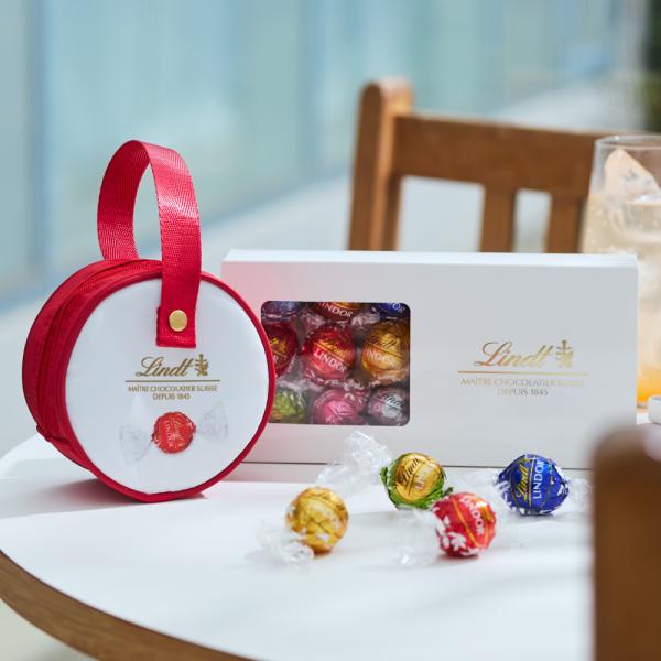 リンツ Lindt チョコレート リンドール テイスティングセット 定番 x 保冷チャームポーチセッ...