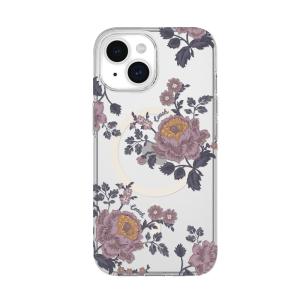 COACH コーチ iPhone 15 Coach Protective Case for MagSafe - Moody Floral/Purpleの商品画像
