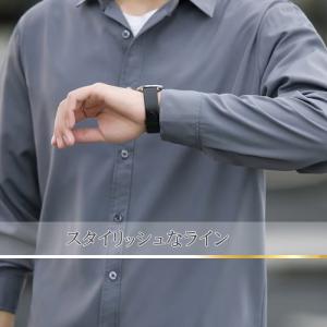 シャツ 長袖 メンズ おしゃれ 薄手 カラー ...の詳細画像2