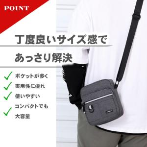 ショルダーバッグ サコッシュ メンズ レディー...の詳細画像2