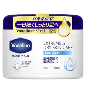 Vaseline(ヴァセリン) エクストリームリー ドライスキンケア ボディクリーム 無香料 乾燥肌から超乾燥肌、敏感肌用。1日うるおい続く 201グ｜linear1
