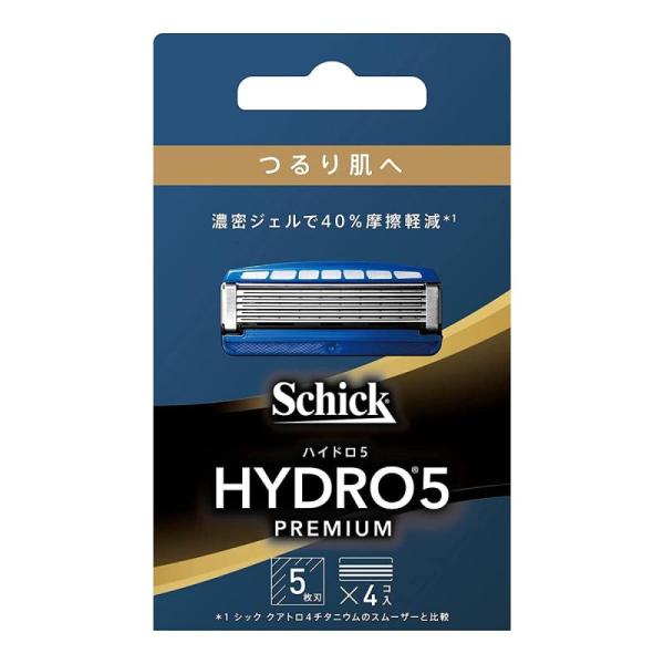 ハイドロ Schick(シック) ハイドロ5 プレミアム つるり肌へ 替刃 (4コ入) スキンガード...