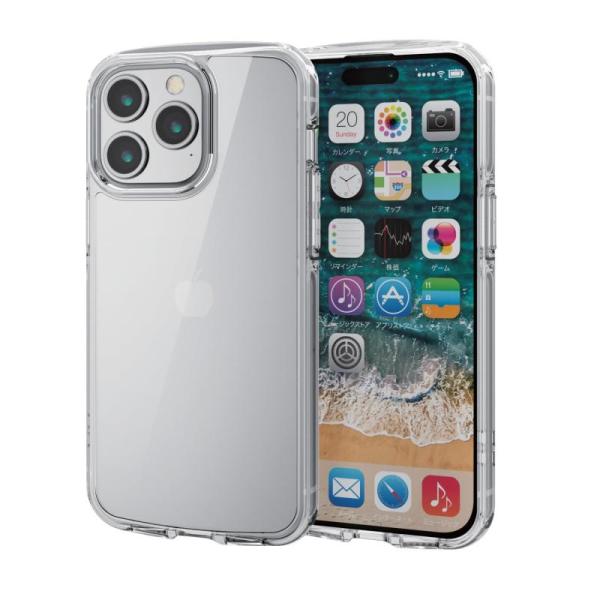 エレコム iPhone15 Pro Max ケース TOUGH SLIM LITE オールクリア 耐...