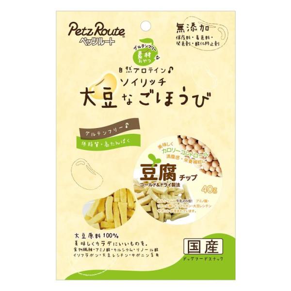 ペッツルート (Petz Route)大豆なごほうび 豆腐チップ 40g