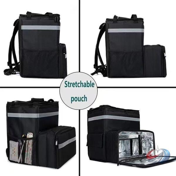 保温保冷デリバリーバッグ 大容量50L 防水配達バッグ  ピザ/寿司も入る フードデリバリーに しっ...