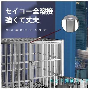ステンレス鋼大型犬ケージ折りたたみ 耐荷重30...の詳細画像5