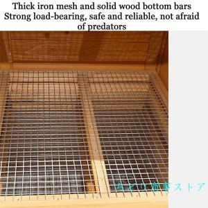 鶏小屋 木製 屋外 大型 6羽用 防雨 トレー...の詳細画像4