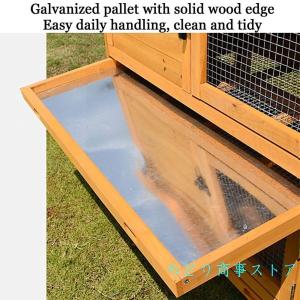 鶏小屋 木製 屋外 大型 6羽用 防雨 トレー...の詳細画像5