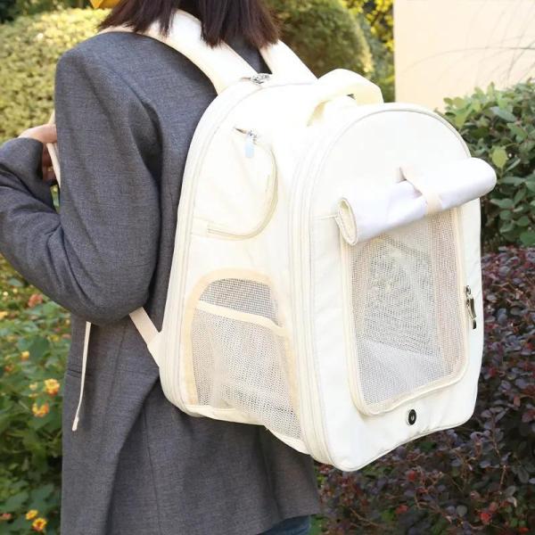 キャリーバッグ 2WAY 拡張版 折りたたみ 猫犬用  リュック型アウトドアキャリー 通院お出かけに...