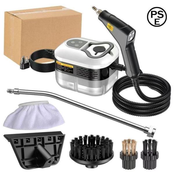 スチームクリーナー高温高圧蒸気洗浄機スチームクリーナーハンディ2500W110V6段階調整105℃消...