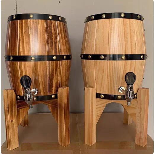 ビールサーバー 自宅 業務用 家庭用 店舗用 バー イベント 樽 3リットル オーク 木製 バー キ...