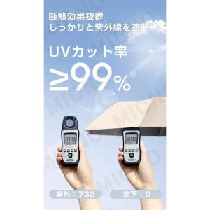 折りたたみ傘 逆さ傘 自動開閉 晴雨兼用カラビ...の詳細画像4