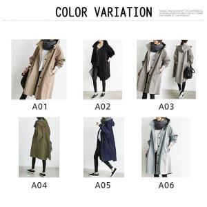 トレンチコート レディース 薄手 ロング丈 春...の詳細画像2