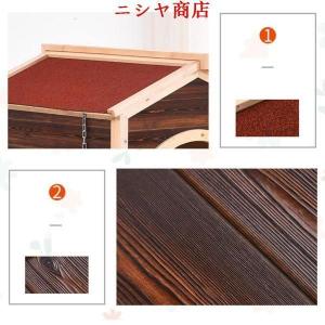 犬小屋 室内 屋外 犬ハウス 木目調 犬舎 木...の詳細画像5