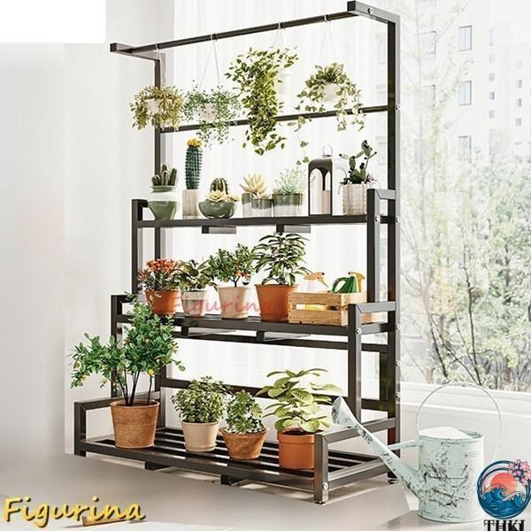 ガーデンラック フラワースタンド 屋外 室内 観葉植物 盆栽棚 スタンド 植木鉢台 花置き棚 植物ス...