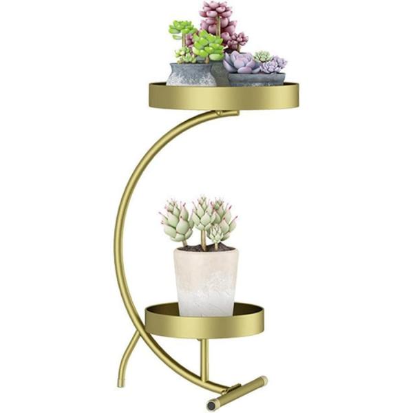 プラントスタンド 植物スタンド棚 北欧 鉄製 フラワーシェルフ床から天井までの屋内リビングルームダイ...