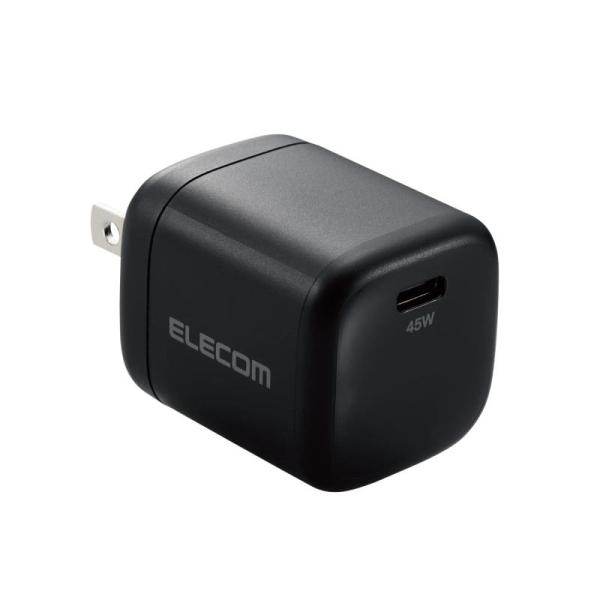 エレコム USB-C 充電器 USB PD対応 45W Type-C×1 小型 軽量 折りたたみ式プ...