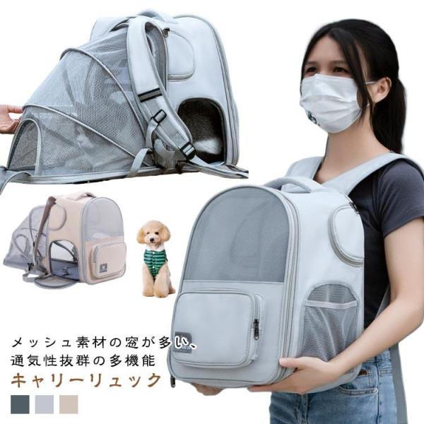 リュック 軽量 キャリー 窓 折りたたみ 電車 拡張可能 キャリー 大容量 通気性 キャリーバッグ ...