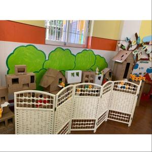 籐の子供部屋スクリーン仕切り、プレイエリア用小...の詳細画像4