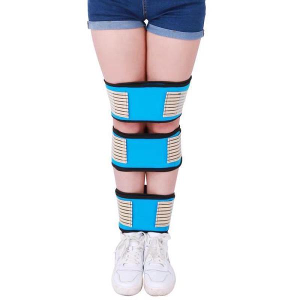 脚矯正ベルトOタイプ脚矯正ベルト 脚矯正バンド脚姿勢矯正膝ラップ膝形状矯正 (edium Blue)