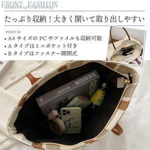 トートバッグ ショルダーバッグ レディース 帆...の詳細画像2