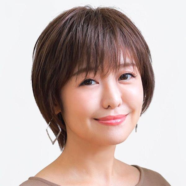 白髪かくしウィッグ 分け目タイプ 部分ウィッグ 頭頂部 女性 つむじ用ヘアピース 部分つけ毛 つむじ...