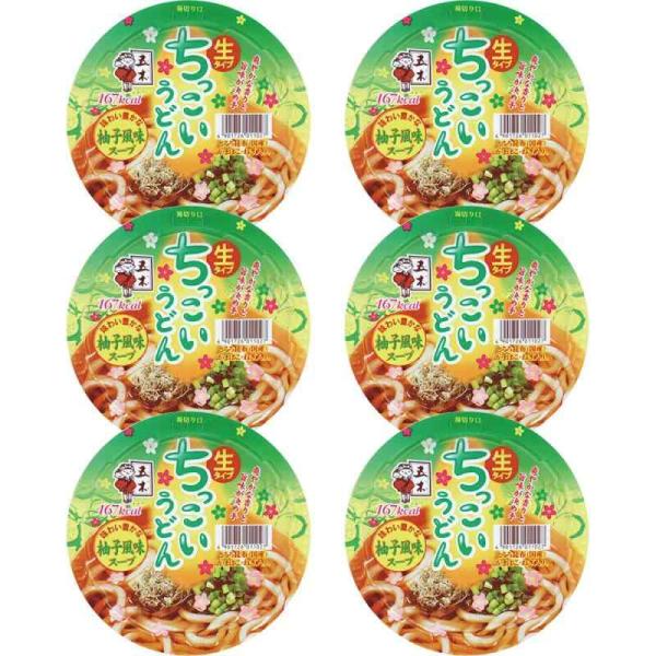 五木食品 ちっこいうどん柚子風味 109g×6食(常温保存商品)(生タイプ即席〓)