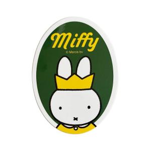 miffy キャラクターステッカー かんむり MF1022 グリーン｜linear1