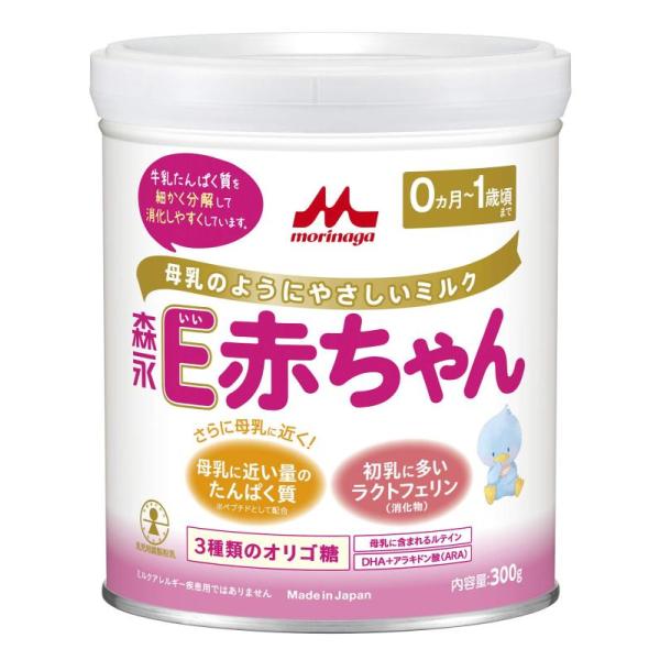 森永乳業 E赤ちゃん 小缶 300g [0ヶ月~1歳 新生児 粉ミルク] ラクトフェリン 3種類のオ...