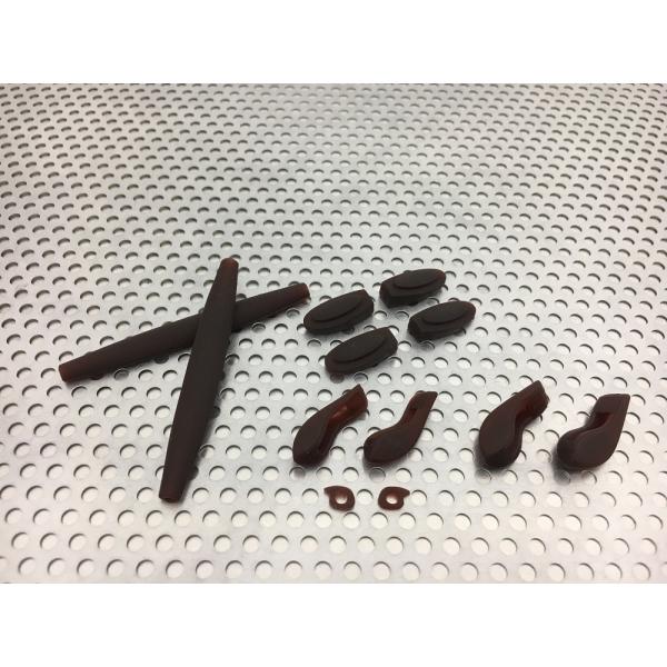 LINEGEAR　オークリー　X-Squared用　コンプリートラバーセット　ブラウン　茶　ルートビ...