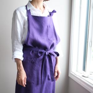 リネン エプロン +Decor /日本製 麻1...の詳細画像2