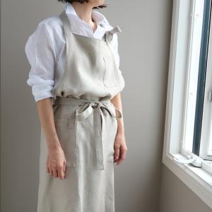 リネン エプロン +Decor /日本製 麻1...の詳細画像3