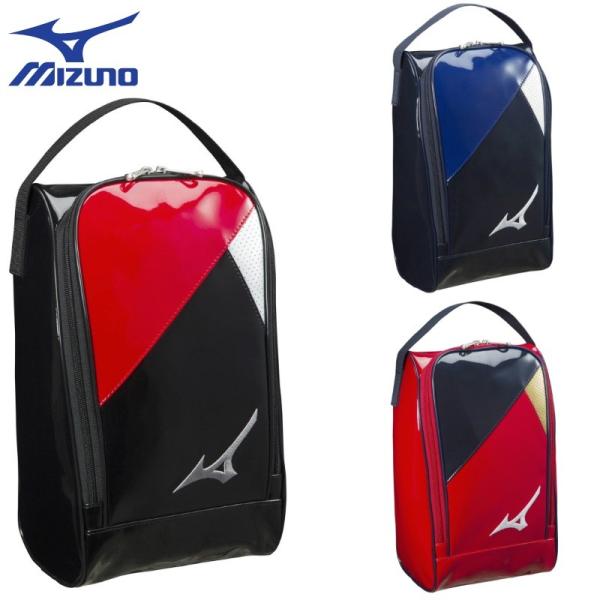 ミズノ 野球 エナメルシューズケース L19×W13×H33cm 1FJK0020