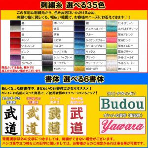 空手道 防具袋 名前入り1段 袋に刺繍で名前が...の詳細画像3