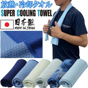 日本製 身体を冷やす冷却タオル スーパークーリングタオルエアー SUPER COOLING TOWEL AIR 気化熱 吸熱 放熱 遮熱 消臭 クールタオル SCT