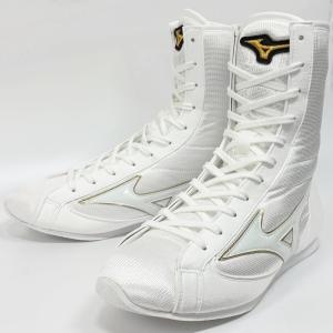 MIZUNOボクシングシューズ26.5 新品・特注品】ミズノボクシングシューズ オールエナメル白 26.5