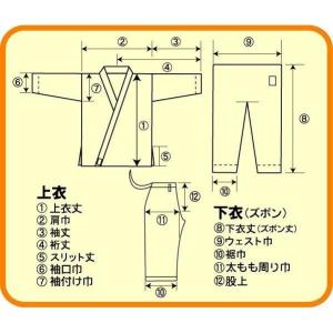 【ネーム刺繍入り】東京堂 空手着上下白帯セット...の詳細画像2
