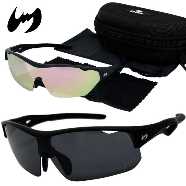 ネイビー×ピンクのみ ジームス 野球 子供用 サングラス 偏光サングラス ケース付き Zeems Z...