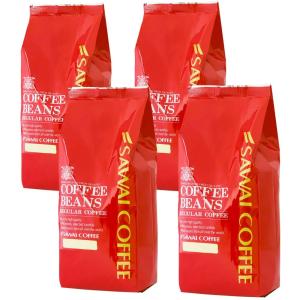 澤井珈琲 コーヒー 専門店 コーヒー豆 2種類 (ビクトリーブレンド/ブレンドフォルティシモ) セット 2kg (500g x 4) 200杯分 超大入り FV 【 中挽き 】