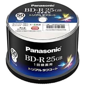 Panasonic 録画用6倍速ブルーレイディスク 25GB（追記型）スピンドル50枚