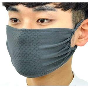 銅糸入りマスク銅繊維抗菌・消臭・紫外線ＵＶカット・速乾息苦しくないスポーツマスク（ブラック）