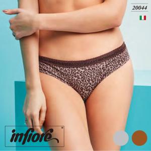 ビキニショーツ infiore／インフィオレ　BIANCA　ビアンカ　直輸入イタリアランジェリー アニマルプリント　幾何学柄レース｜lingerie-felice