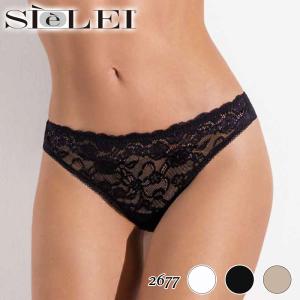 SIeLEI Allure  直輸入 イタリア インポートランジェリー ブラジリアンショーツ フラワーレース オールレース カットオフ シームレス｜lingerie-felice