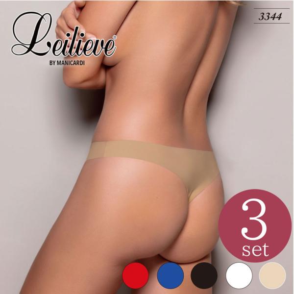 [3枚セット]Leilieve／レイリエヴ/INVISIBLE/ イタリアインポート  Tバックショ...
