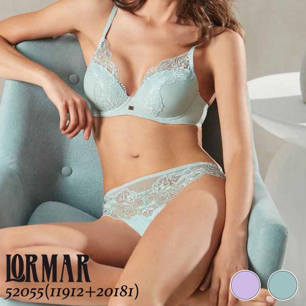 LORMAR 52055 SATEN イタリア プッシュアップブラ+ビキニショーツ グラデュエイティ...